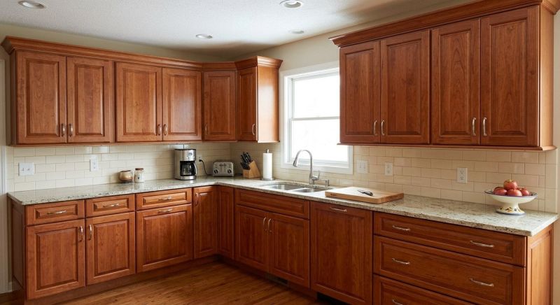 Cherry Cabinet Refacing in Kokomo, IN