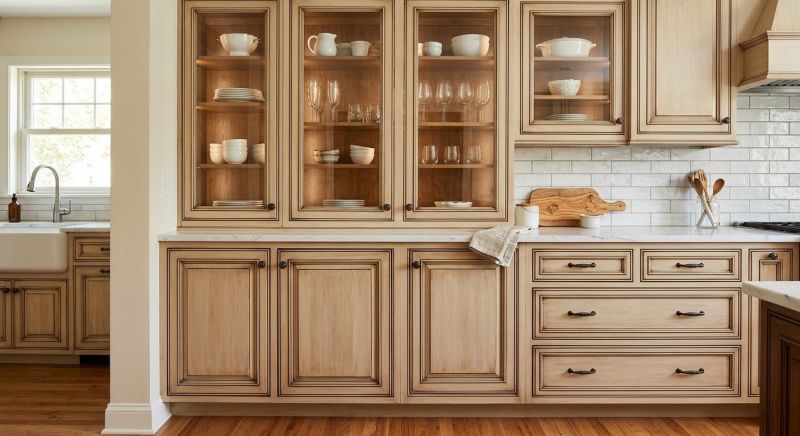 Glazed Cabinets Installation in Carmel, IN