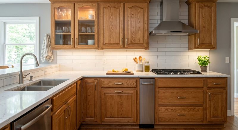 Oak Cabinet Remodeling in Bloomington, IN
