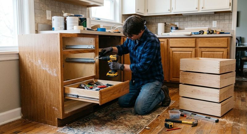 Cabinet Drawer Remodeling in Carmel, IN