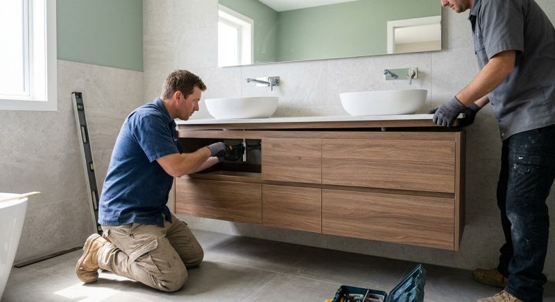 Custom Vanity Installation in Carmel, IN
