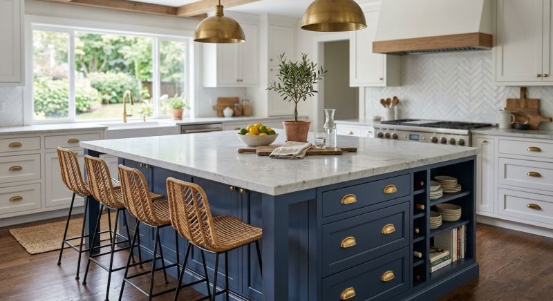 Kitchen Island Installation in Carmel, IN