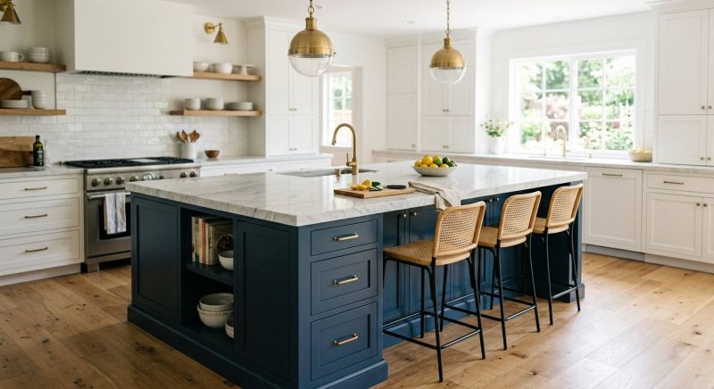 Kitchen Island Installation in Carmel, IN