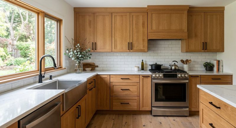Oak Cabinet Remodeling in Muncie, IN